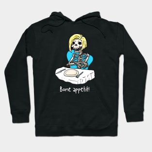 Bone appetit funny skeleton pun Hoodie